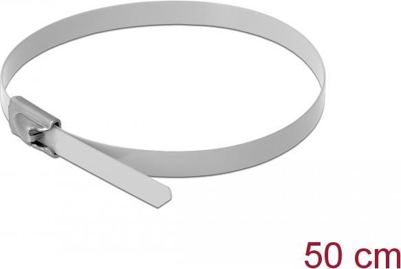 Produktbild Delock Edelstahlkabelbinder 500x4,6 10 Stk. (Metallkabelbinder, 500 mm, 10 Stk.)
