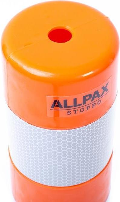 Produktbild HP Autozubehör Sperrpfosten TPU orange/weiss Ø 80 mm zum Aufschrauben m.Befestigungsmaterial Höhe über Flur 750 mm