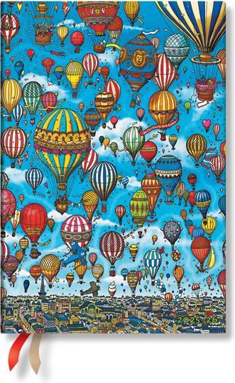 Image du produit Paperblanks PAPERBLAN Agenda Oiseau de feu Midi 24/25 FHD5453 1W/2S 18M DE HOR SC 13x18cm (13 x 18 cm, Allemand)