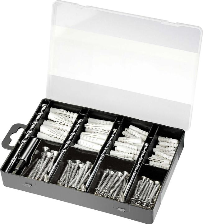 Actual product image Bosch Zubehör Fastening set 173 pieces, drill bits, dowels, screws, bits in sorting box (173 Screws per piece)