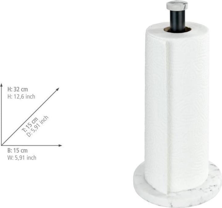 Actual product image Wenko Marble Kitchen Roll Holder