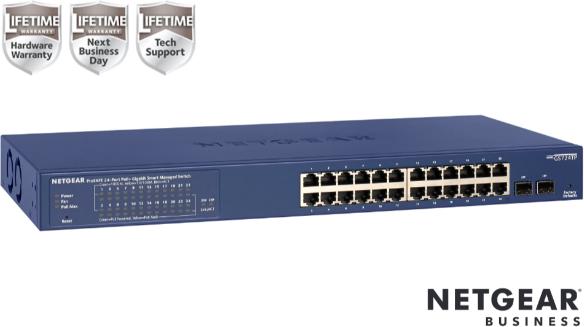 Actual product image Netgear GS724TP (24 Ports)
