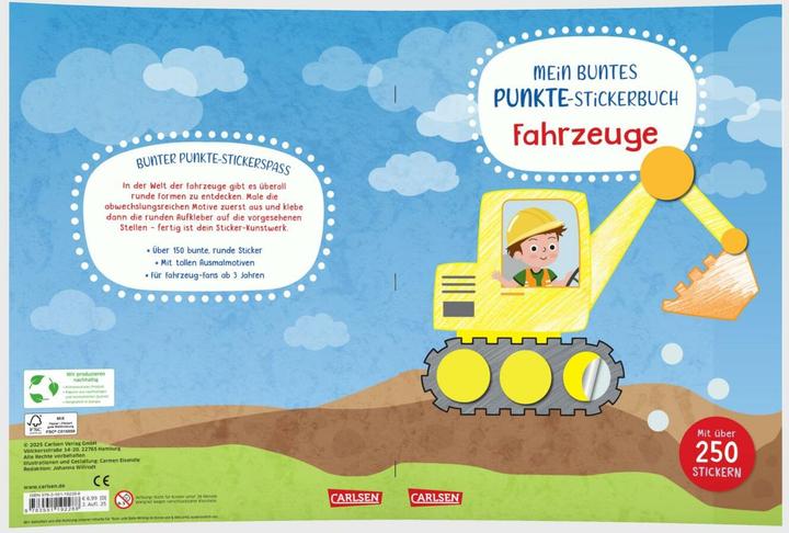 Image du produit Mon livre d'autocollants à points colorés : Véhicules