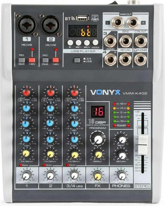 Vonyx VMMM-K402 (Studio et mixeur live)