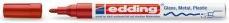 Image du produit Edding 751 Marqueur pour vernis brillant (Rouge, 1 mm, 1 x)