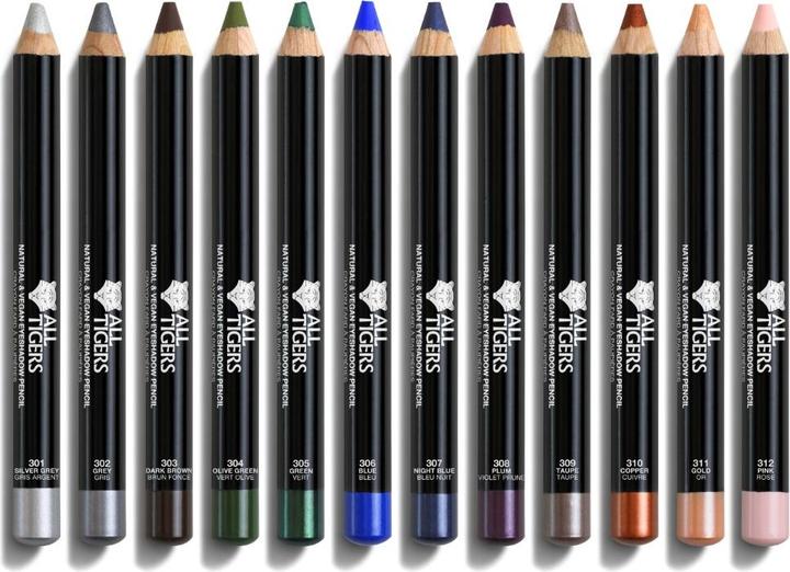 Produktbild All Tigers Natürlicher & Veganer Lidschatten (Pfauenblau)