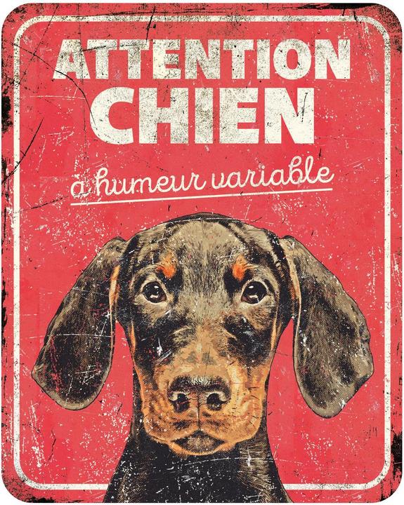 Produktbild EBI D&D Home Warnschild Dobermann rot