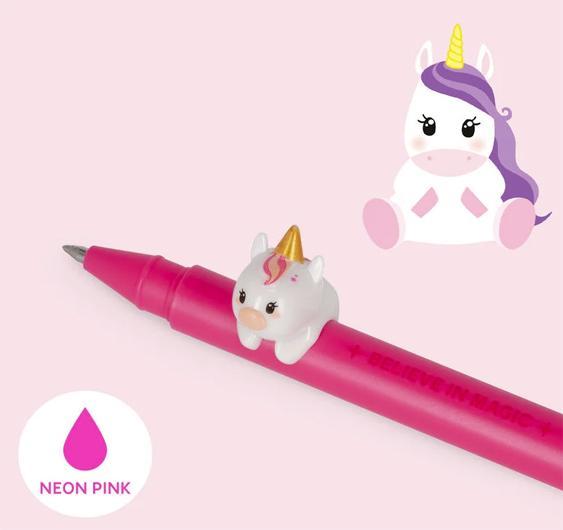 Actual product image Legami Roller Gelstift Unicorn lovely friends (Neon Pink)