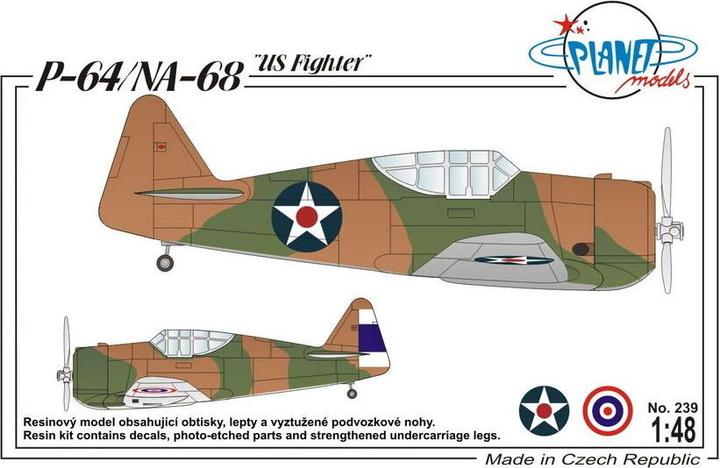 Actual product image Planet Models P-64/NA-68 "US Fighter"