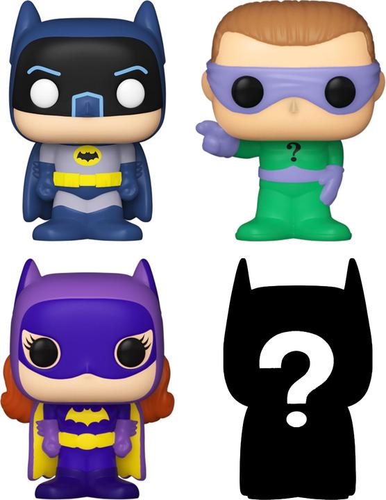 Immagine prodotto Funko DC - Batman Adam West - Bitty POP! Figure in vinile Confezione da 4 2,5 cm