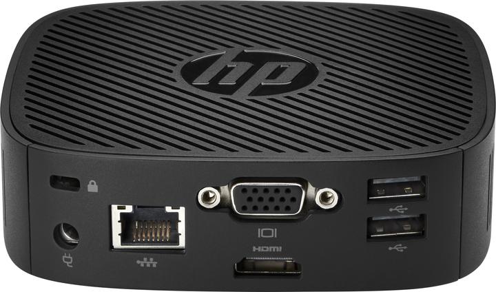 Actual product image HP t240 - Thin Client - USFF - 1 x Atom x5 Z8350 / 1.44 GHz (Intel Atom x5-Z8350, 2 GB, 8 GB)