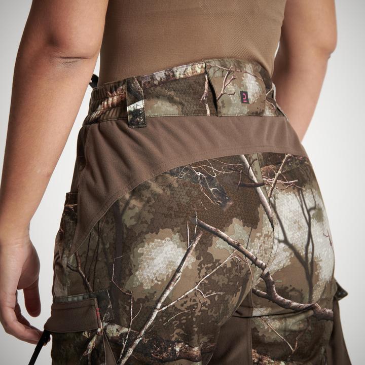 Image du produit Solognac Pantalon de pluie de chasse Treemetic 500 Femmes chaud imperméable silencieux Camouflage (42)
