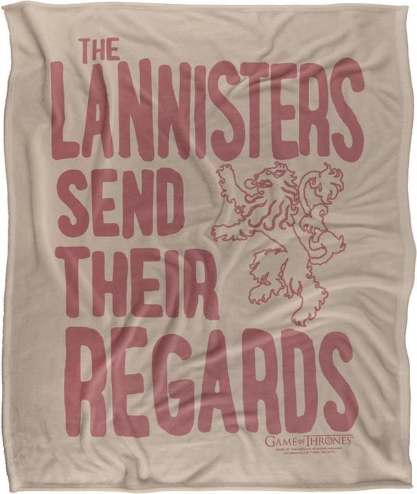 Produktbild Game of Thrones Decke Lannisters Send Their Regards (152 x 127 cm)