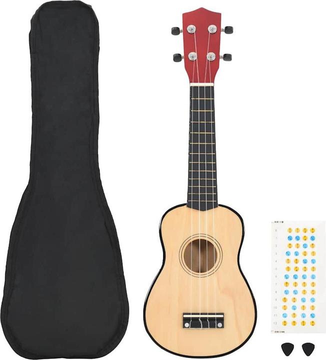 VidaXL Ukulélé soprano pour enfants avec étui 21 (Soprano, Soprano)