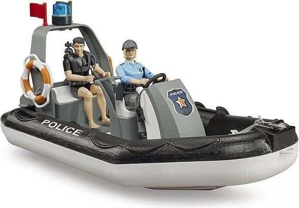 Produktbild Bruder Polizei mit Schlauchboot