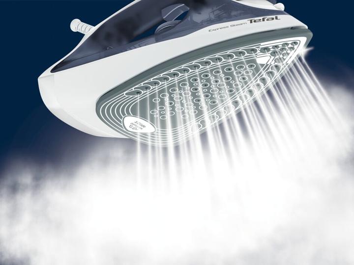Actual product image Tefal Express Steam FV2837E0 Iron Dry & Steam Iron Cerilium Sole (2400 W, 165 g/min)