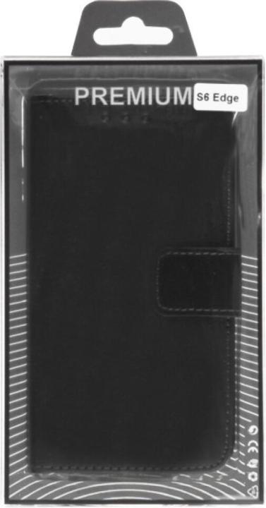Immagine prodotto OEM Custodia a libro in pelle sottile per Galaxy S6 Edge - nero 4250710561360 (Samsung Galaxy S6 Edge)