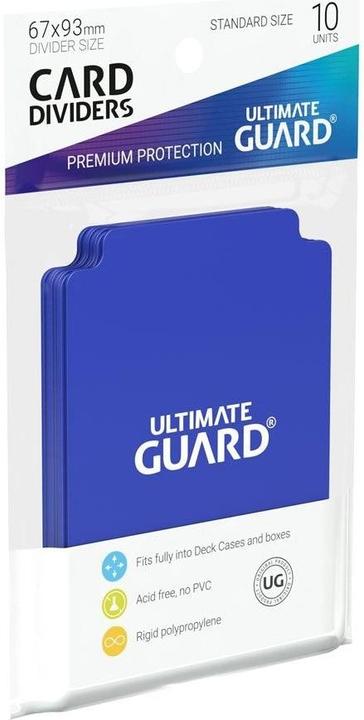 Actual product image Ultimate Guard Card Separator Standard Size Blue 10