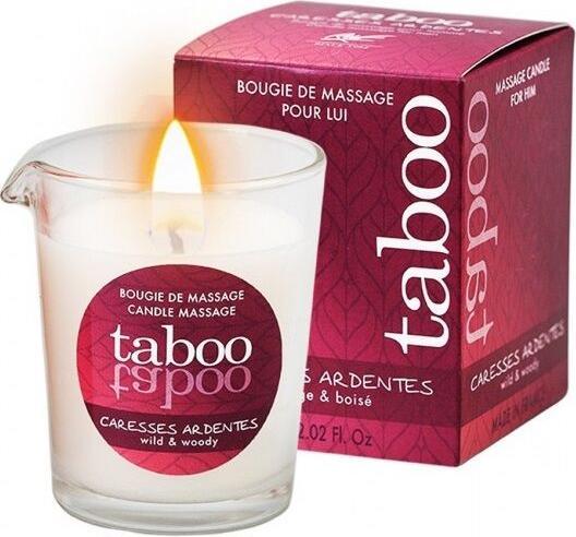 Actual product image Ruf Taboo Candle Massage Men Caresses Ardentes Smell Far Away
