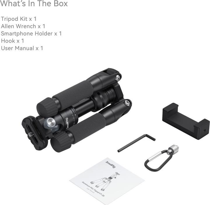 Immagine prodotto SmallRig VT-20 (Metallo, Materiale sintetico)
