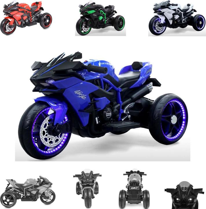 Produktbild Moni Kinder Motorrad Ninja drei Räder (12 V)