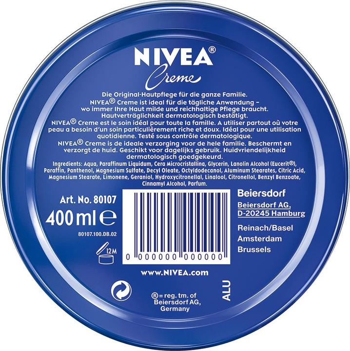 Image du produit NIVEA Creme Dose (Crème pour le corps, 400 ml)