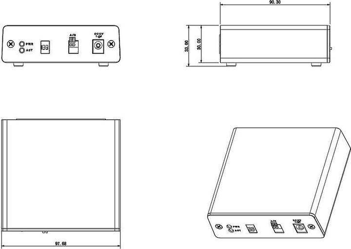 Actual product image Dahua ALARM BOX NVR XVR/I/O MODULE ARB1606 (Network Video Recorder (NVR))