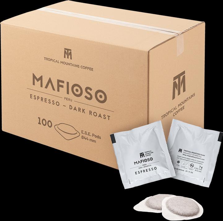 Immagine prodotto Tropical Mountains MAFIOSO Espresso Biologico Equo e Solidale (100 x Porta.)