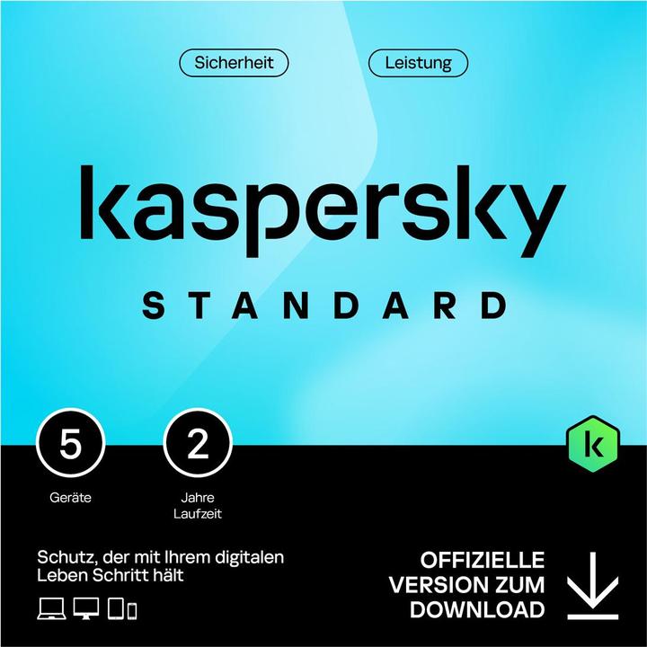 Kaspersky Standard 5device 2year Télécharger (5 Utilisateur, 1 Périphériques/Utilisateurs, 24 mois)