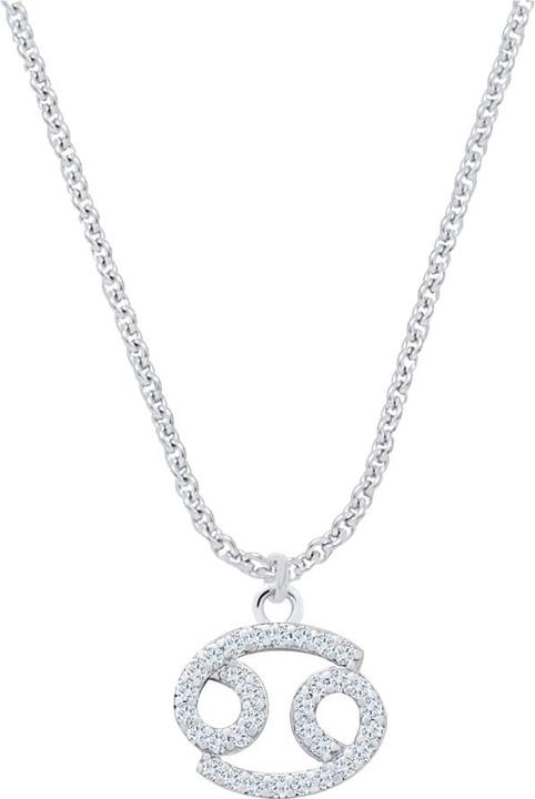Candy Halskette Sternzeichen Krebs, 925 Sterling Silber (925 Sterling Silber, 42 - 45 cm)