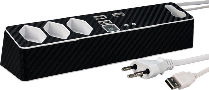Actual product image Steffen Steba Desk Control Agent (5 x, Type 13, USB-A, 2 m)