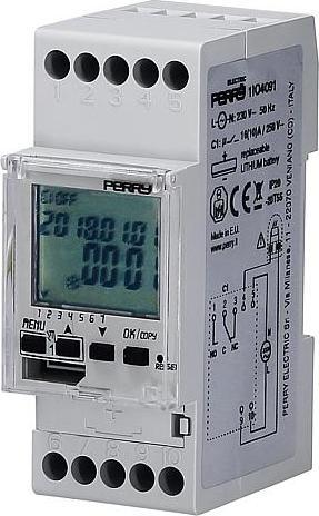 Perry Electric 1IO 4091 Digitale Schaltuhr CPU 35 wuTIO mit Astrofunktion