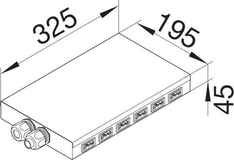 Image du produit Hager TEH SPWG069010 Point de collecte Energie Wieland 6x blanc pur