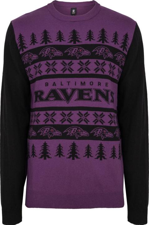 Produktbild Foco NFL Ugly Sweater XMAS Strick Pullover Baltimore Ravens - XL (XL)