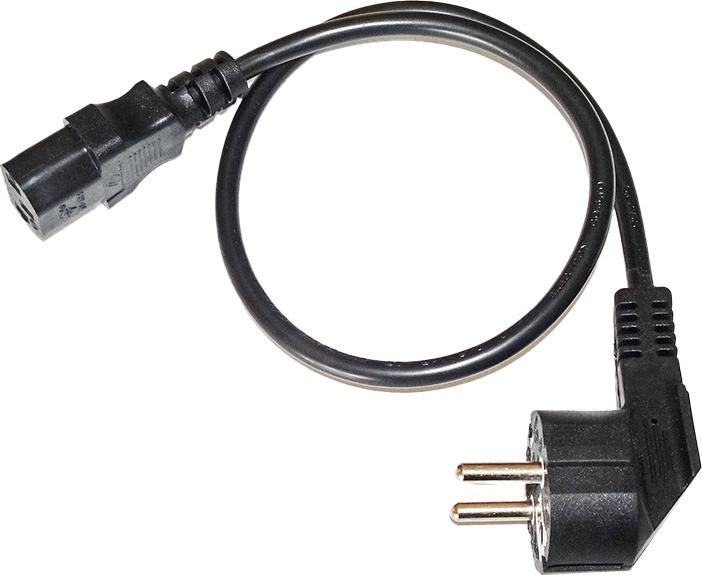 Produktbild Wantec wW Kaltgerätekabel Schuko Stecker CEE7/7 Buchse IEC C13 0,5m (0.50 m)