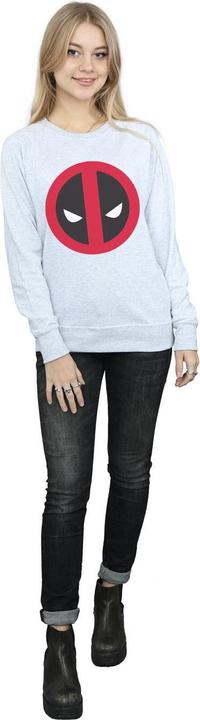 Actual product image Womens/Ladies Deadpool Large Clean Logo Sweatshirt (S)
