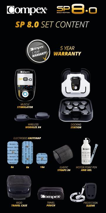 Actual product image Compex SP 8.0 Limited Gold Edition