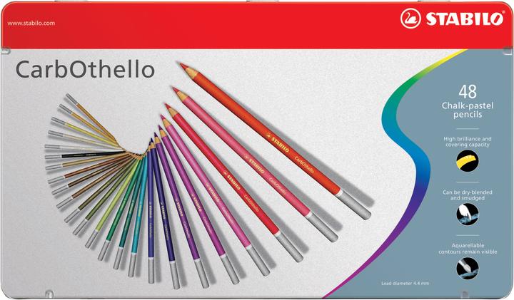 Image du produit STABILO CARBOTHELLO - Crayons de couleur pastel (Multicolore, 48 x)