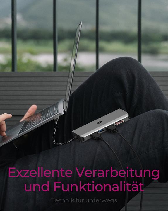 Actual product image Icy Box Dockingstation 12-in-1 USB Type-C (USB-C, 12 Ports)