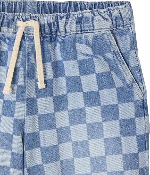Produktbild Jonen Jungen Jeans-Bermudas mit Schachbrettmuster in Loose-Fit (158)