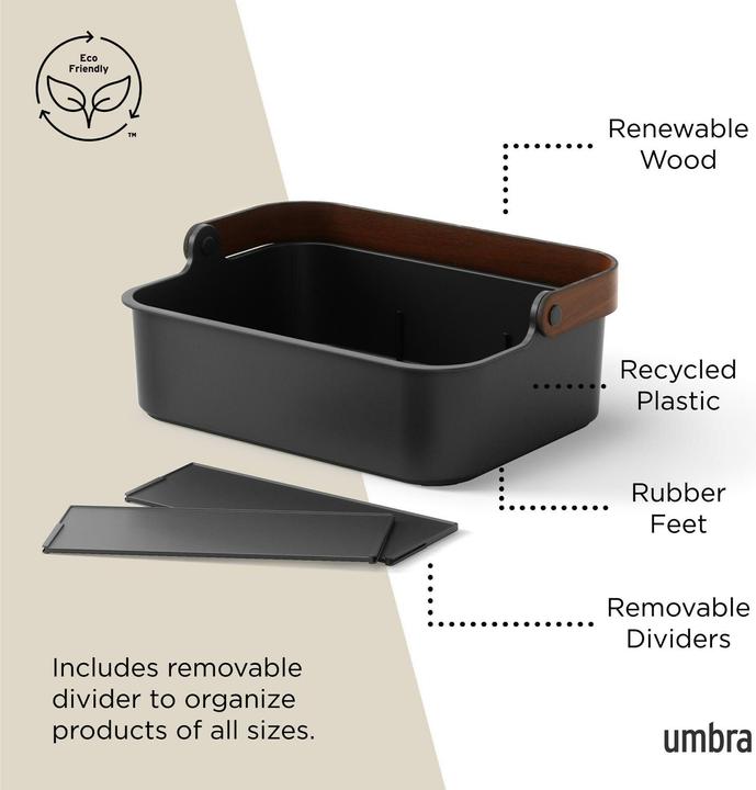 Produktbild Umbra Aufbewahrungsbox Bellwood 35 x 26 x 13 cm, Braun/