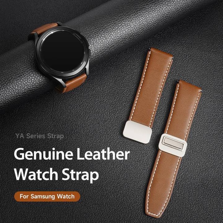 Image du produit Dux Ducis YA Series Bracelet en cuir véritable (22 mm, Cuir véritable)
