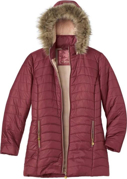 Atlas For Women Womens/Ladies Quilted Water Repellent Longline Padded Jacket (W38/L40)