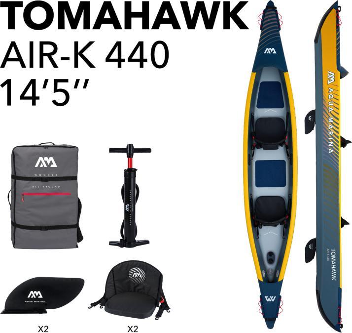Aqua Marina Tomahawk AIR-K 440 Kayak haute pression 2 personnes