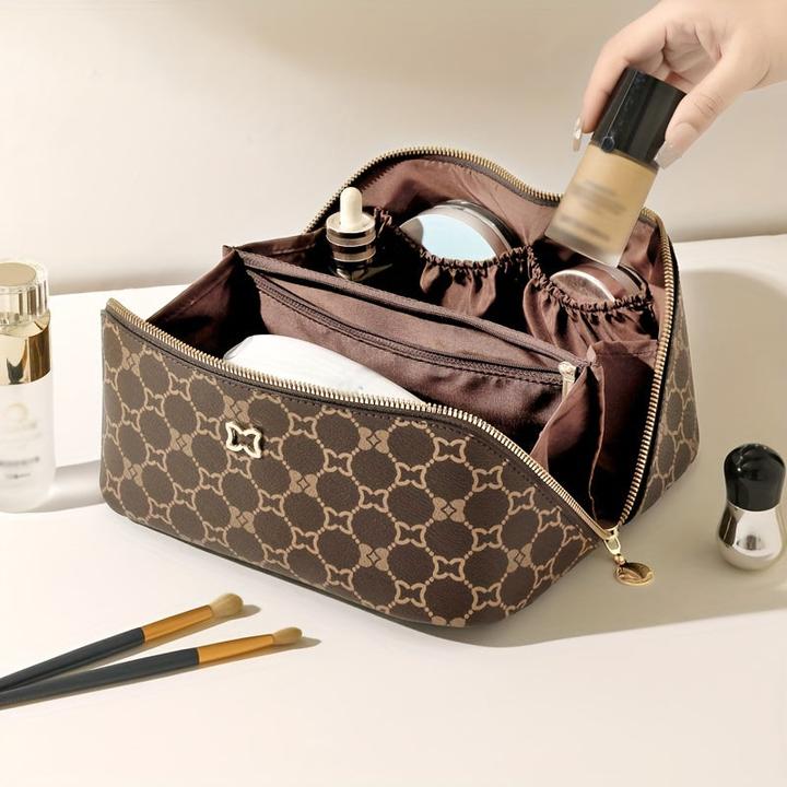 Produktbild Only-Bags.Store Reise-Makeup-Tasche mit mehreren Fächern, tragbare und geräumige Kosmetische Aufbewahrungstasche