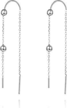 Beneto Long silver earrings AGUV1963 (L)