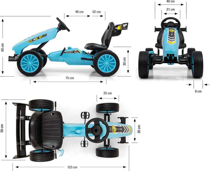 Produktbild Mally MILLY-MALLY Rocket Ocean # B1 Pedal Gokart