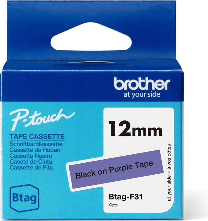Actual product image Brother Btag (1.20 cm, Violet)
