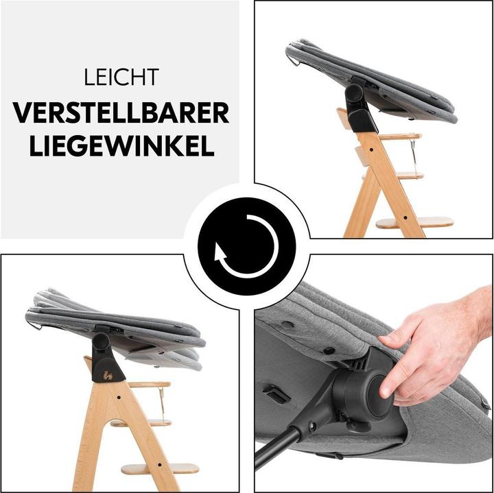 Immagine prodotto Hauck Hochstühle Arketa Beech 4-tlg. Newborn Set - Hochstuhl (Seggiolone)