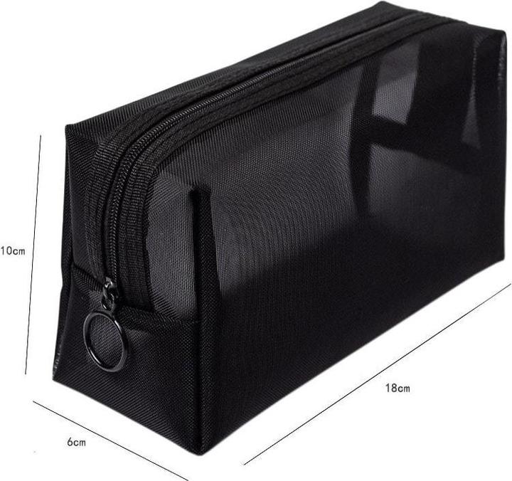 Actual product image JTI Black toiletry bag